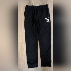 Nike Kids Russell Wilson Black Sweatpants with White Logo